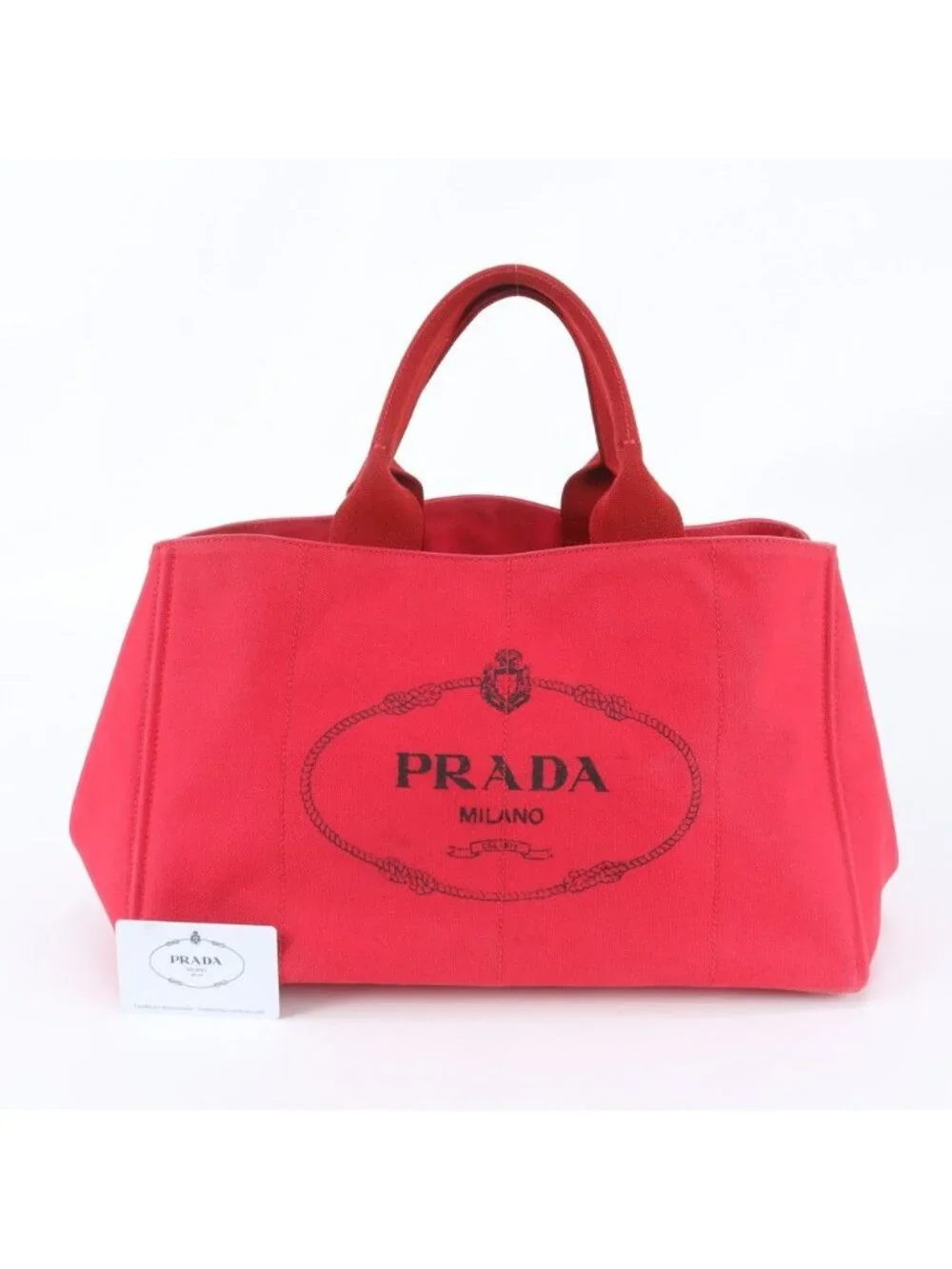Prada Included Canapa Tote Shoulder Hand Bag